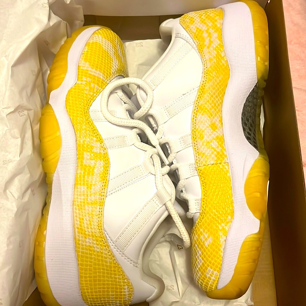 Yellow Snakeskin Jordan 11